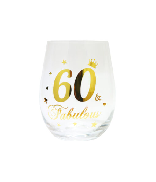 60 Stemless Wine Glass