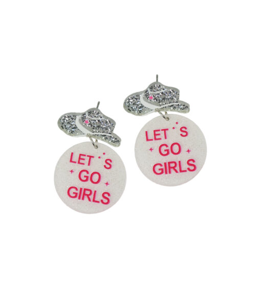 Girls Hat Earrings 4.5 x 3cm