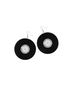 Circle Tape Earrings 8 x 6cm