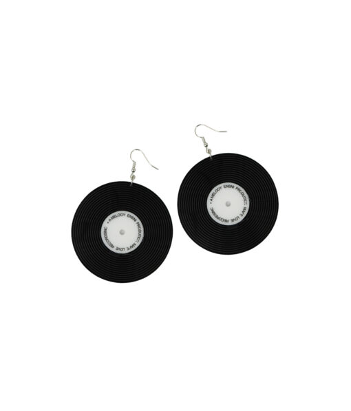 Circle Tape Earrings 8 x 6cm