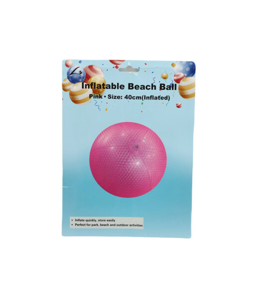 Pink Inflatables Beach Ball 40cm 1pc