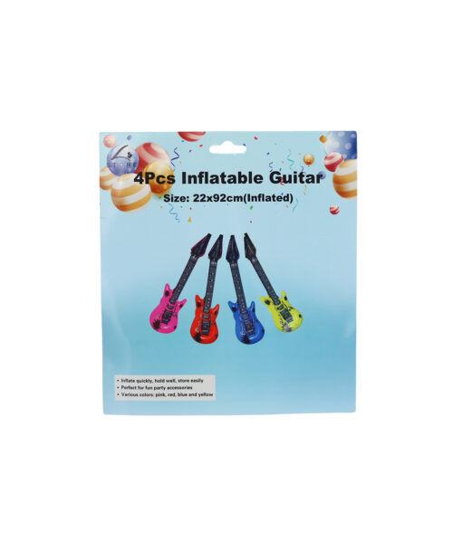 Guitar Inflatables Toys 22 x 92 cm 4pc