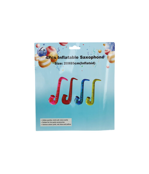 Saxophone Inflatables Toys 20 x 65 cm 4pc