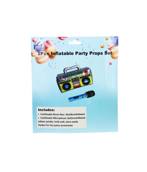 Recorder & Microphone Inflatables Set 2pc