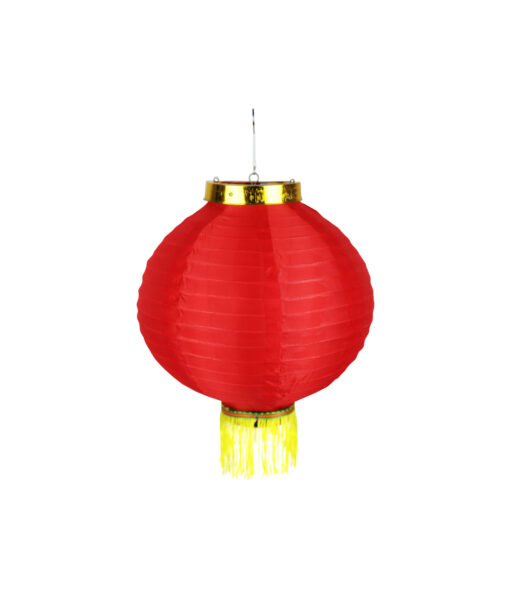 Happy Chinese New Year Nylon Spheroidal Lantern 12in