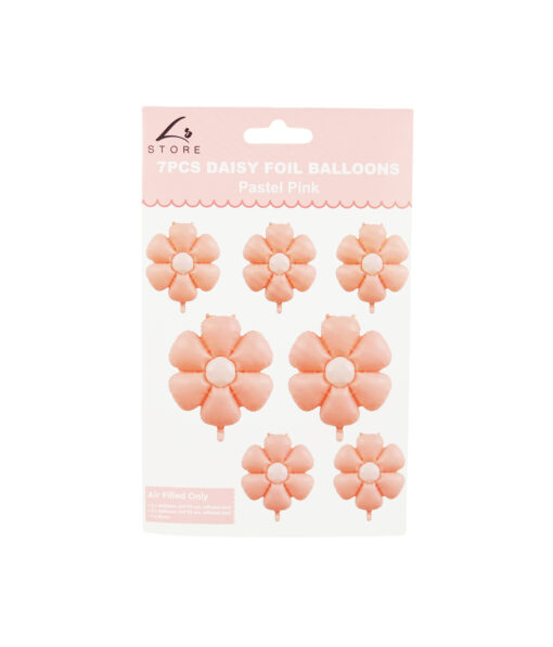 Light Pink Daisy Foil Balloon 7pc