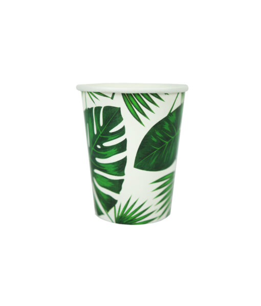 Summer Leaf Paper Cups 9oz 20pc