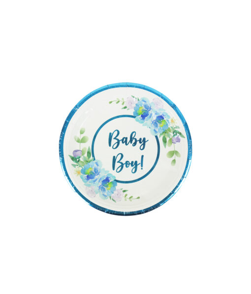 Baby Boy Paper Plates 7in 16pc