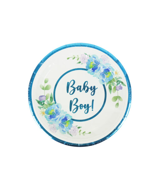 Baby Boy Paper Plates 9in 16pc