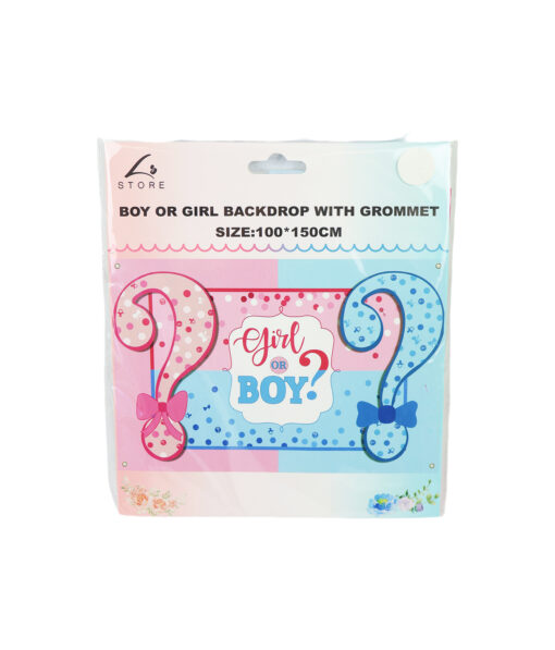 Boy Or Girl Backdrop with Grommet 100x150cm