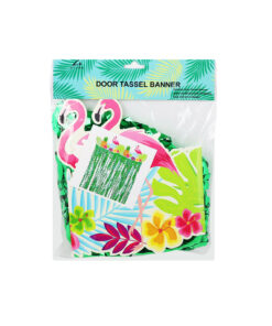 Flamingo Green Tassel Door Banner 200cm