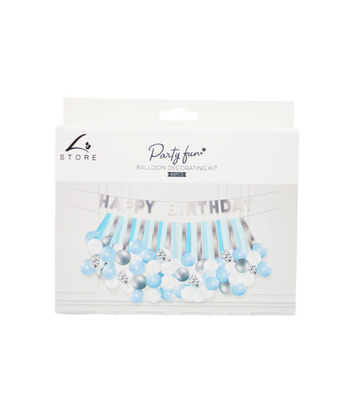 Blue Balloon Decorating Kit