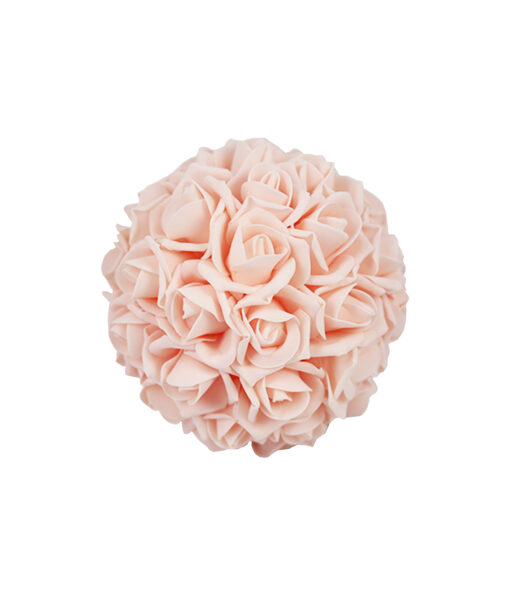 Pink Artificial Craft Rose Ball 18cm