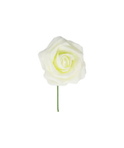 Ivory Rose Artificial Craft Flower 6pc 10cm