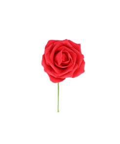 Red Rose Artificial Craft Flower 6pc 10cm