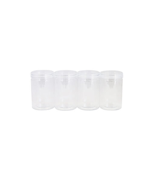 Storage Container with Lid 4pc 10x6.5x6.5cm