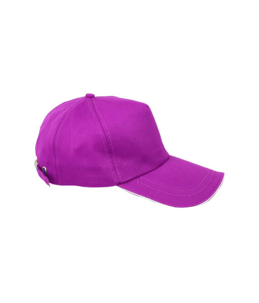 Purple Metal Buckle Cap For Adult