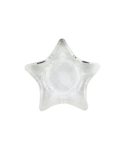 Star Clear Glasses Candle Holder Height 22mm