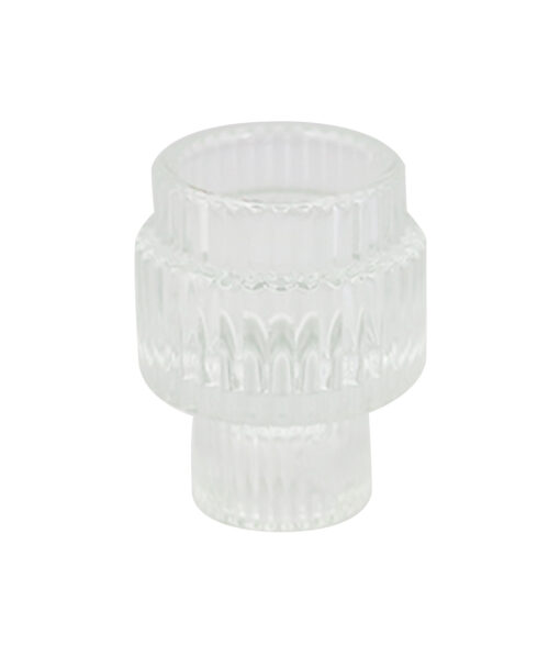 Clear Glasses Candle Holder Height 80mm