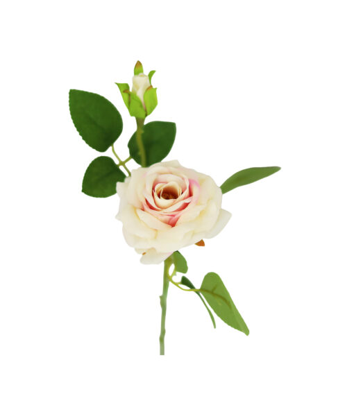 Peach Artificial Rose 2 Head 46cm