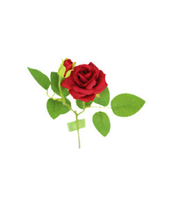 Red Artificial Rose 2 Head 46cm