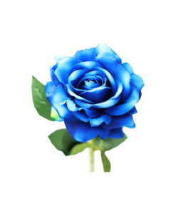 Blue Artificial Rose 1 Head 74cm