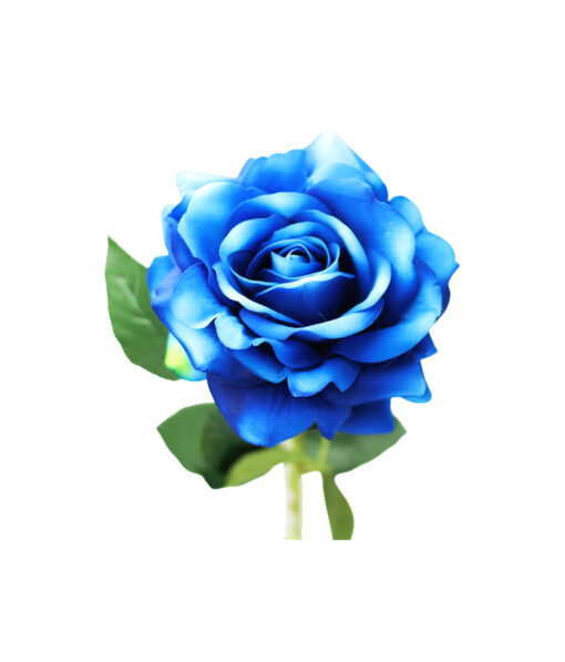 Blue Artificial Rose 1 Head 74cm