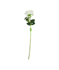 White Artificial Rose 1 Head 74cm