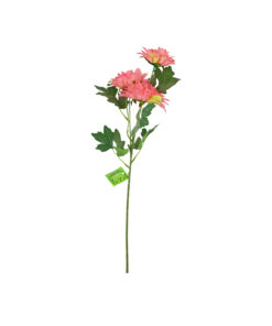 Pink Artificial Dahlia 3 Head 58cm