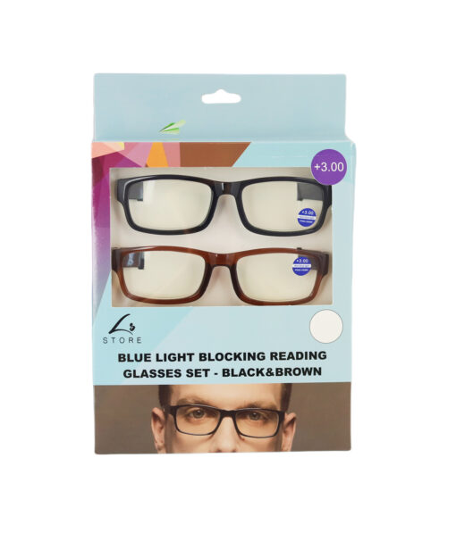 Blue Light Blocking Reading Glasses (+3.00)