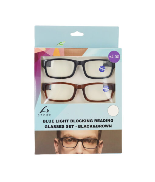 Blue Light Blocking Reading Glasses (+4.00)