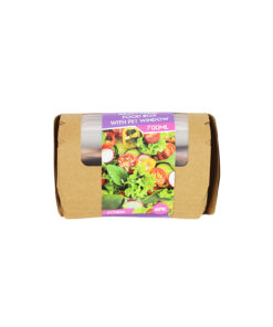 Kraft Paper Food Box with PET Window 700ml 6pk