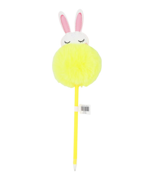 Yellow Bunny PomPom BallPoint Pen