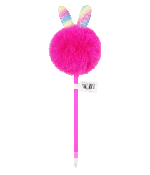 Rainbow Bunny PomPom BallPoint Pen