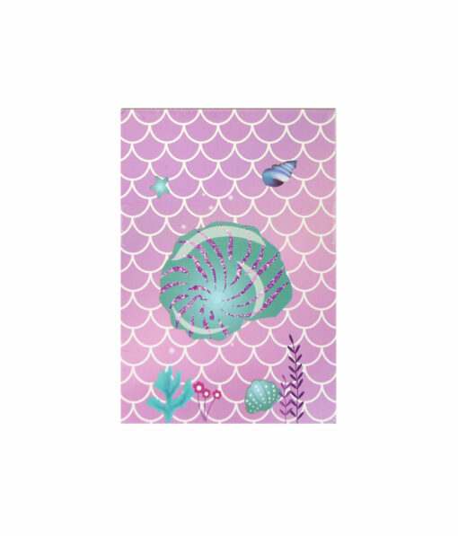 Mermaid Note Pad 60 Sheets 4Pc 6.5x9.5cm