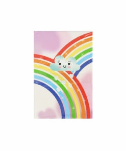 Rainbow Note Pad 60 Sheets 4Pc 6.5x9.5cm