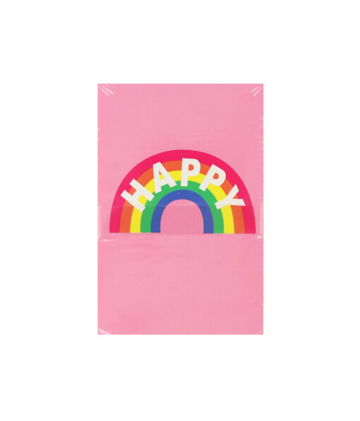 Happy Rainbow Note Pad 60 Sheets 4Pc 6.5x9.5cm