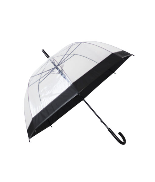 Clear Dome Umbrella with Black Border 23inch