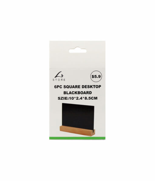 Square Desktop Blackboard 10x2.4x8.5cm 6pc