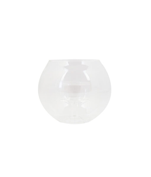 Clear Glasses Candle Holder Bowl Height 85mm