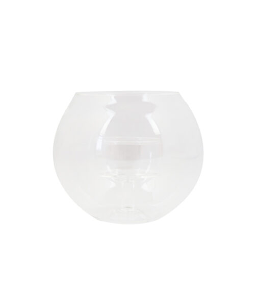 Clear Glasses Candle Holder Bowl Height 105mm