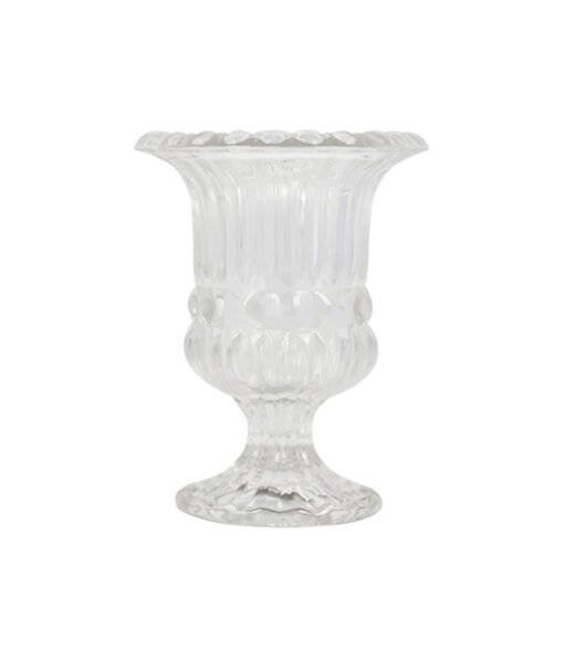 Cup Clear Glasses Candle Holder Height 140mm