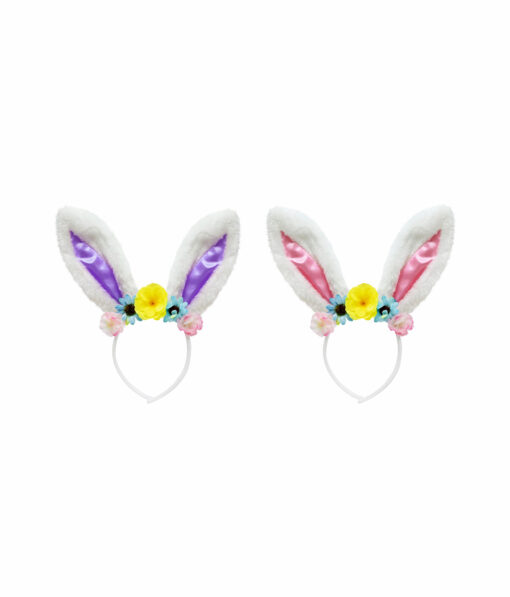 Easter Floral Bunny Ear Headband Assorted