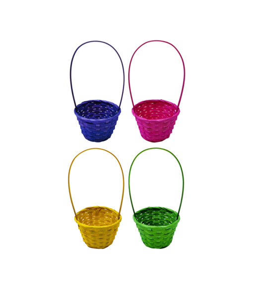 Easter Round Egg Basket Assorted