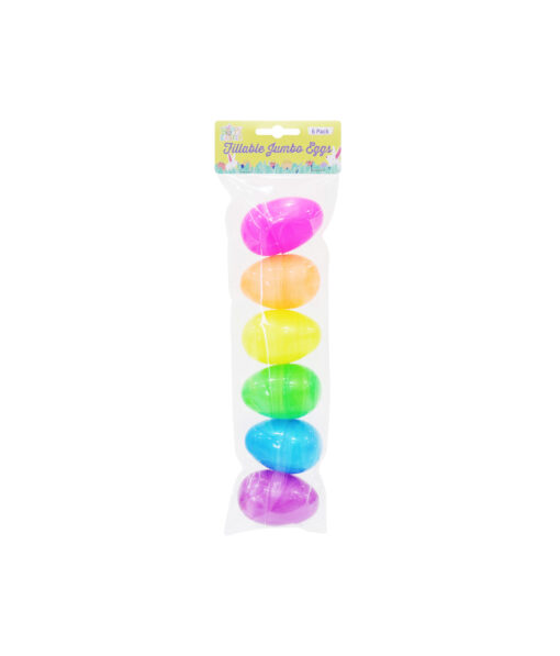 Easter Jumbo Fillable Eggs 6pk