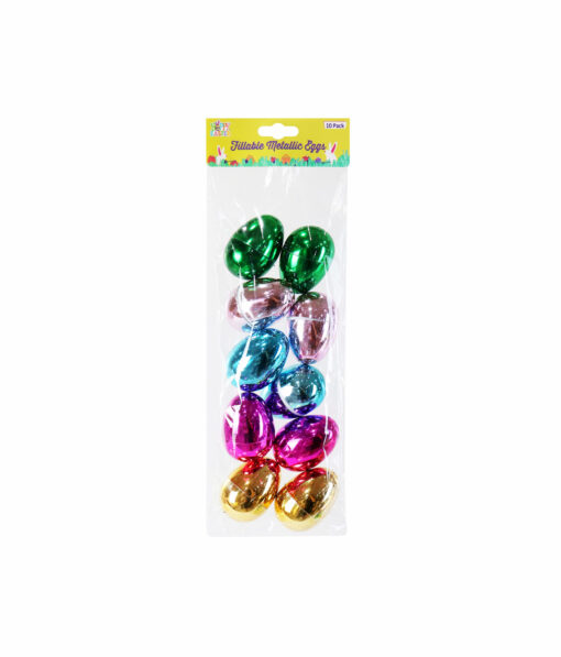 Easter Metallic Fillable Eggs 8pk