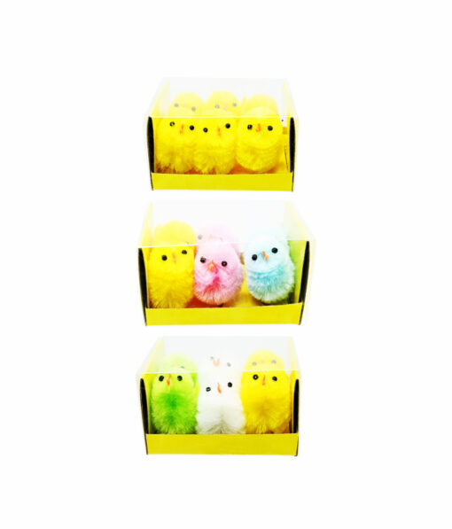 Easter Large Chicks Assorted 6pk