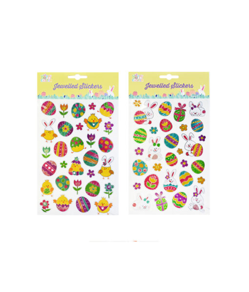 Easter Jewelled Stickers Assorted 30pk