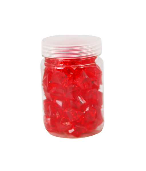 Red Big Crystal Plastic Stone 160g