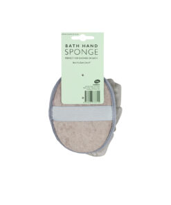 Grey Bath Hand Sponge 16x11x2cm